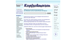 Desktop Screenshot of kopfschmerzen.gesund.org